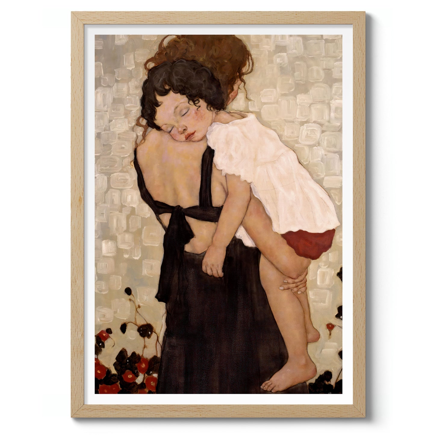 Mère tenant un enfant