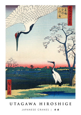 Japanse kraanvogels print