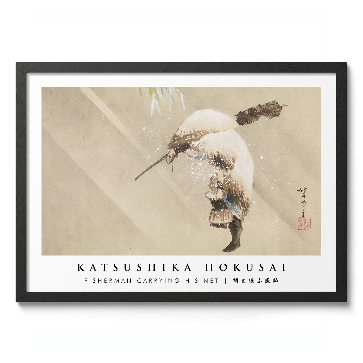 Fisherman Carrying His Net