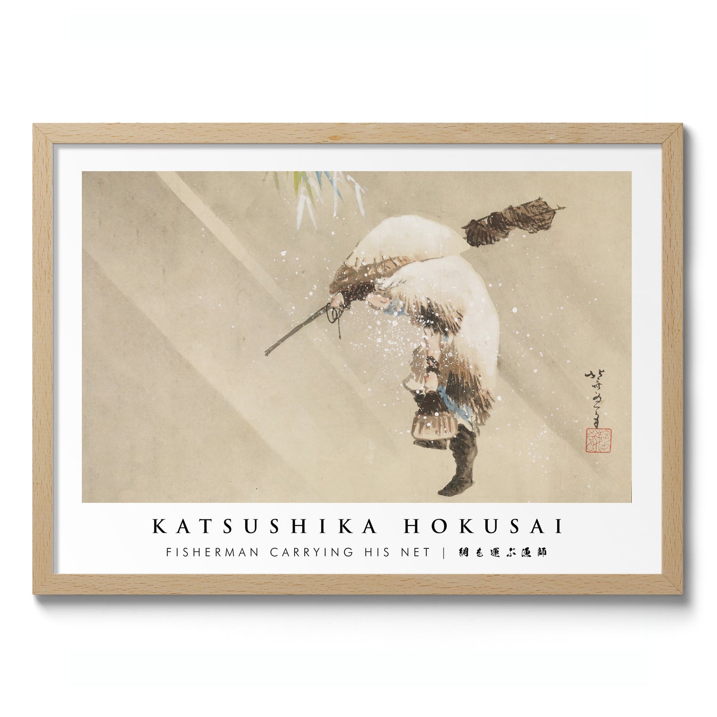 Fisherman Carrying His Net