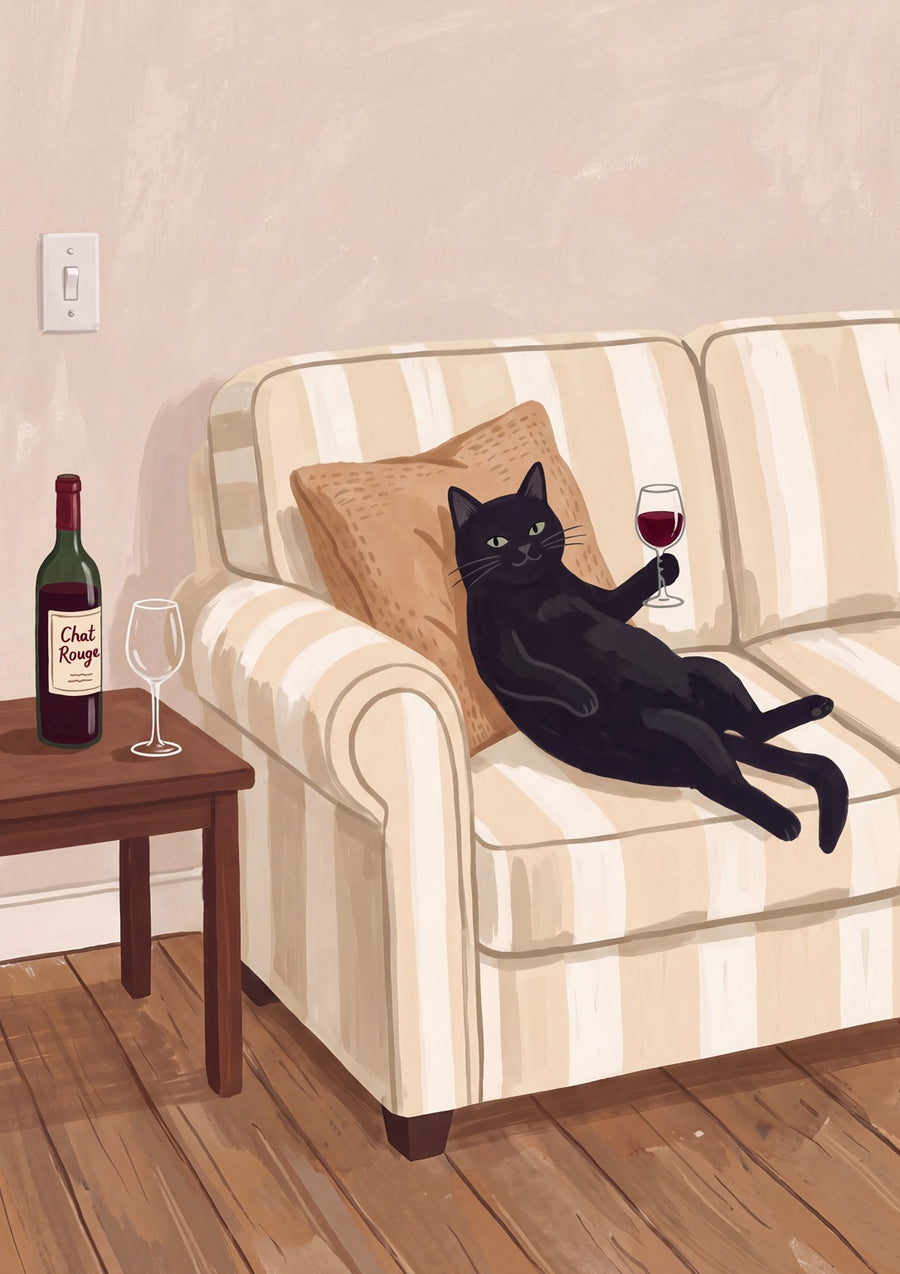 Couch Cat - Print Only frame