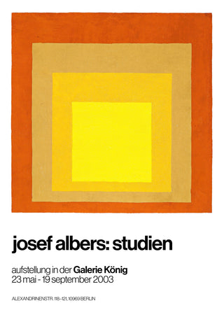 Hommage an das Quadrat Orange print