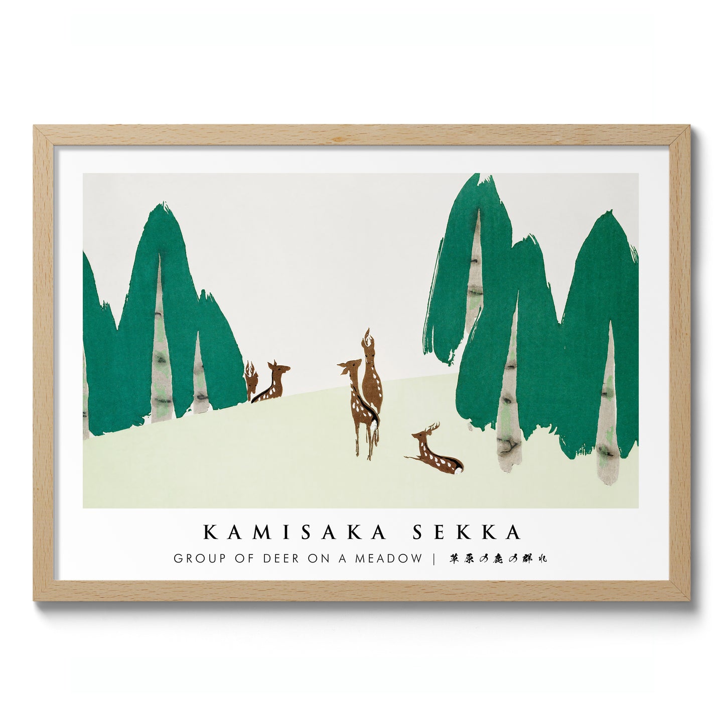 Group of Deer on a Meadow