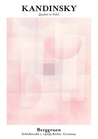 Fyrkant i dimman print