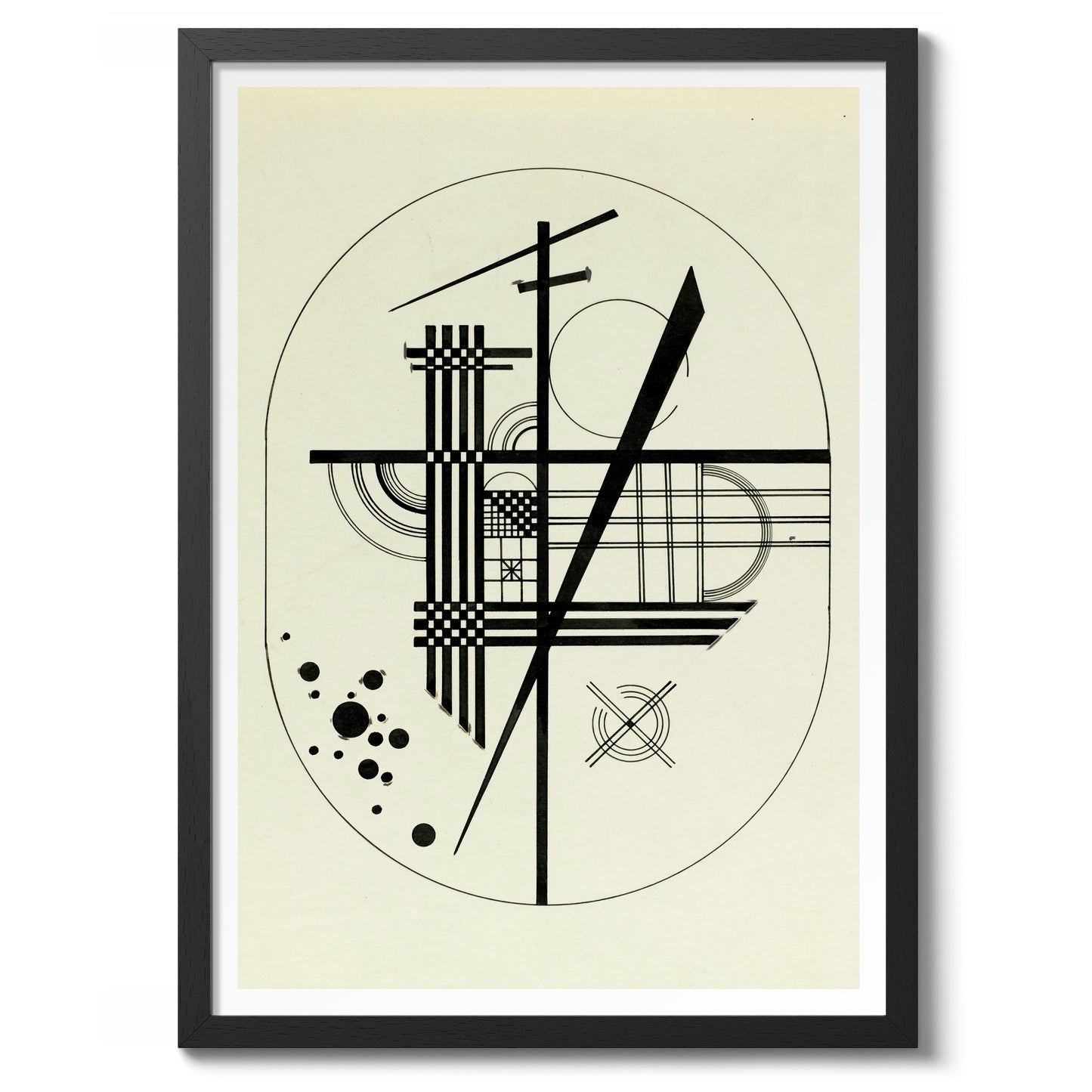 Ritning för punkt och linje till plan