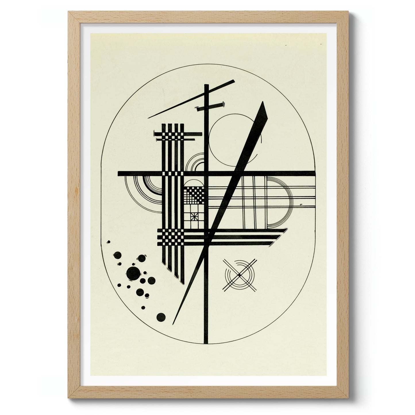 Ritning för punkt och linje till plan