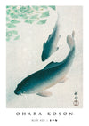 Blå Koi print