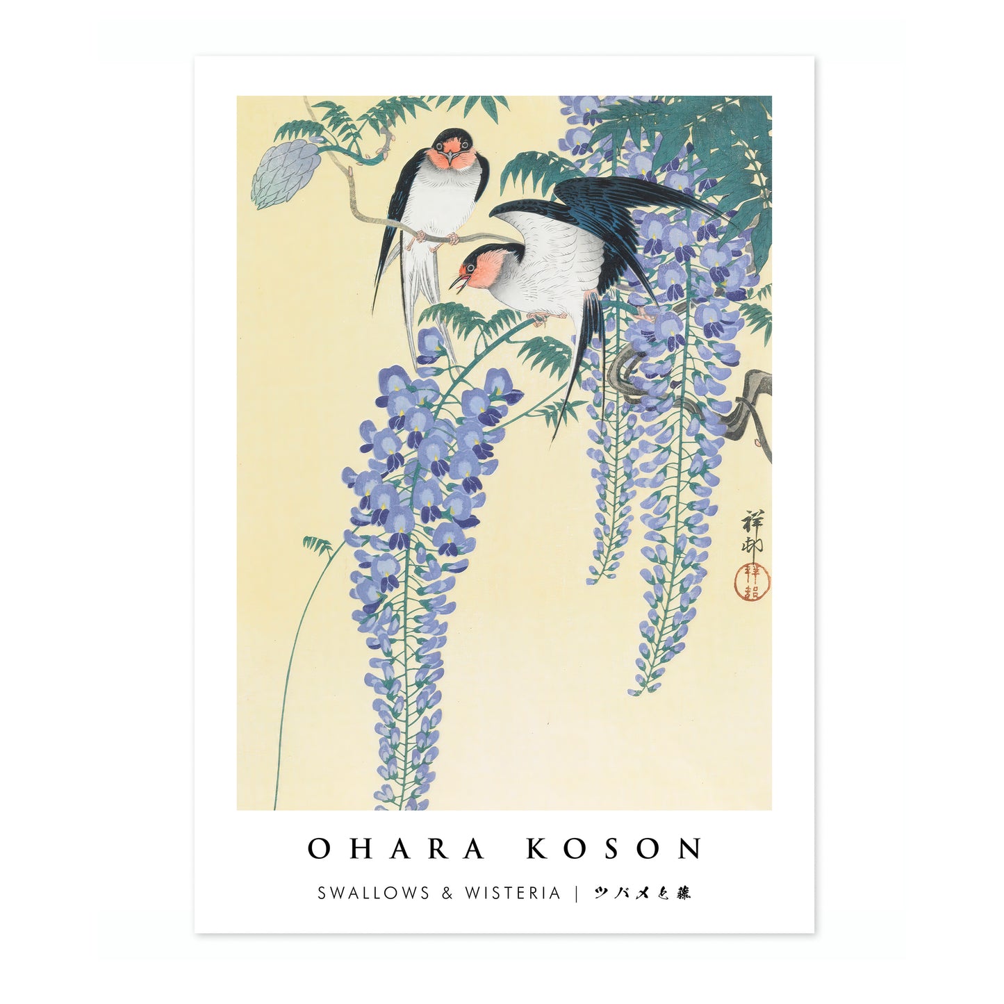 Swallows & Wisteria