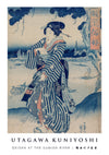 Geisha at the Sumida River print