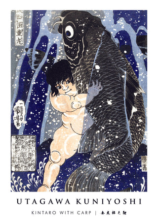 Kintaro with Carp print