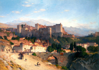 The Hill of the Alhambra, Granada print