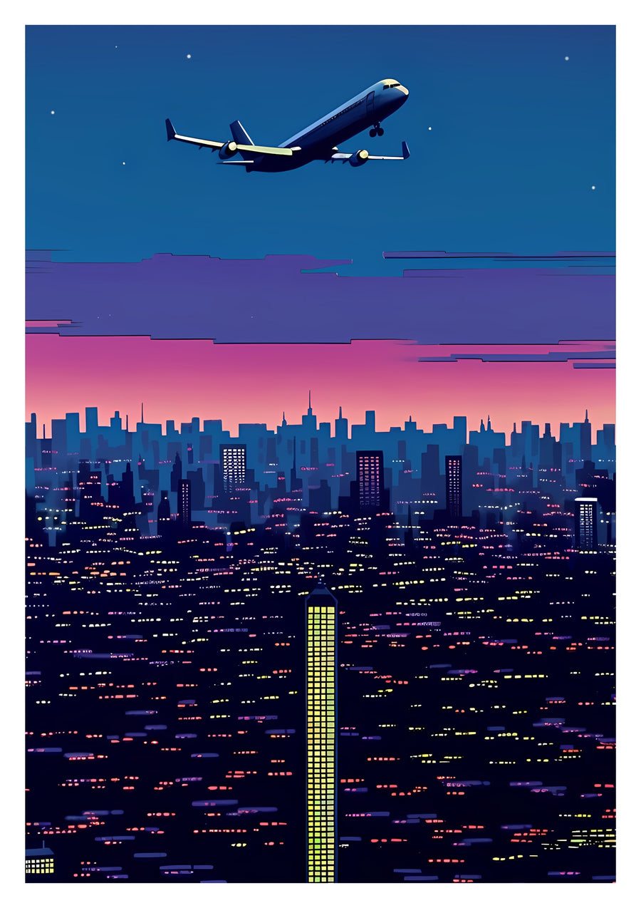 Auf dem Flugweg - Print Only frame