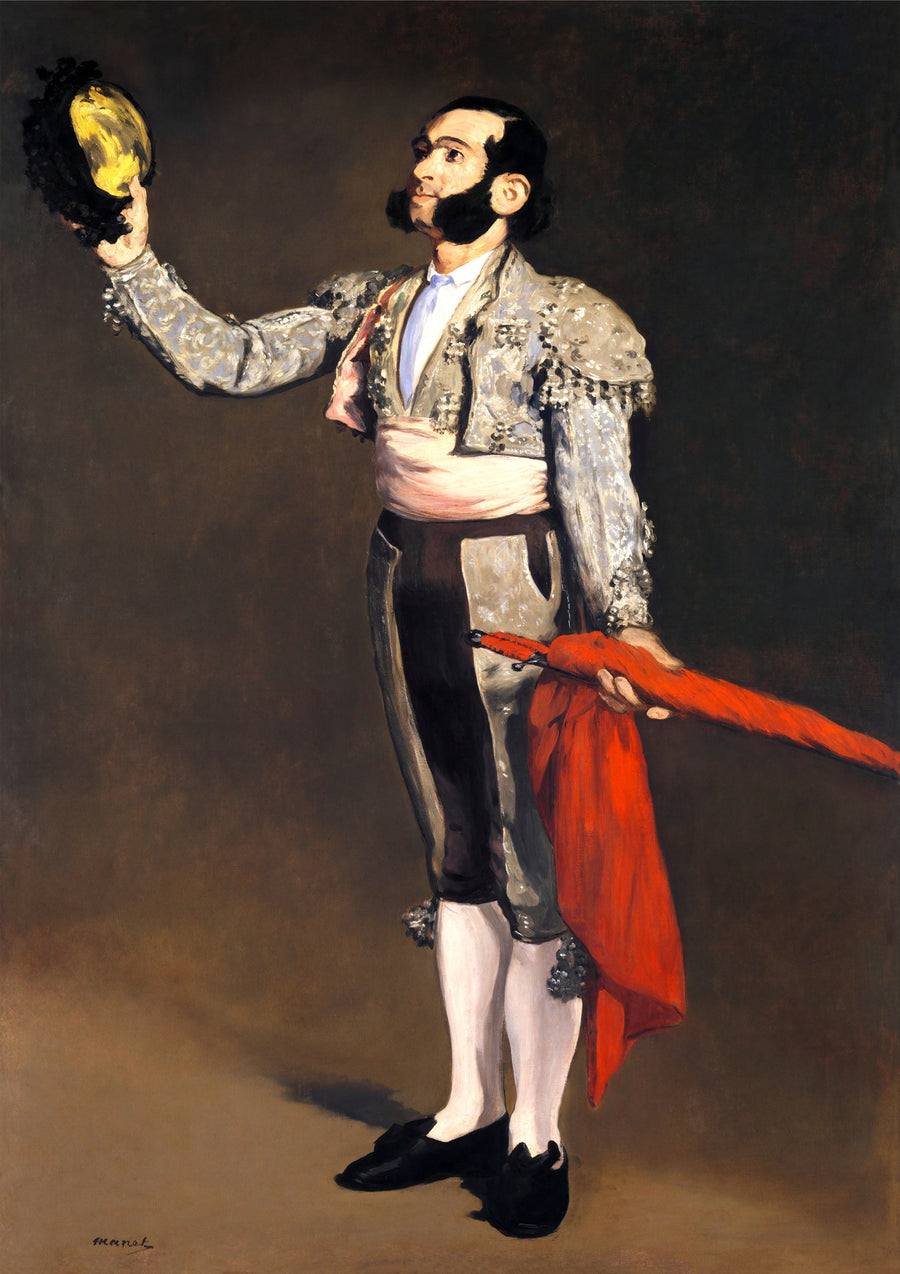Der salutierende Matador - Print Only frame