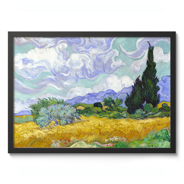 Wheatfield with Cypresses