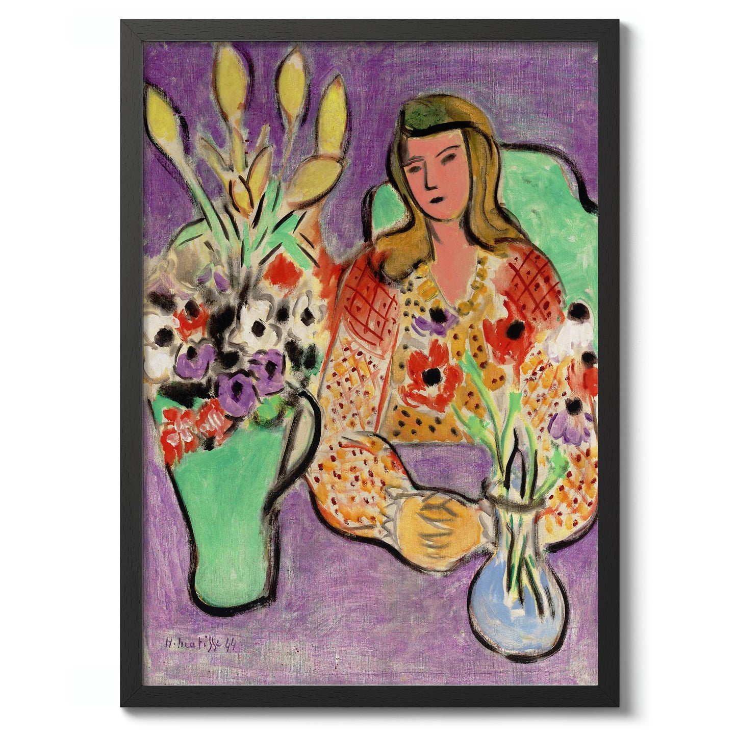 Young Woman with Anemones