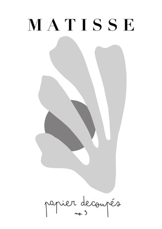 Matisse Cutouts No. 5 B&W print