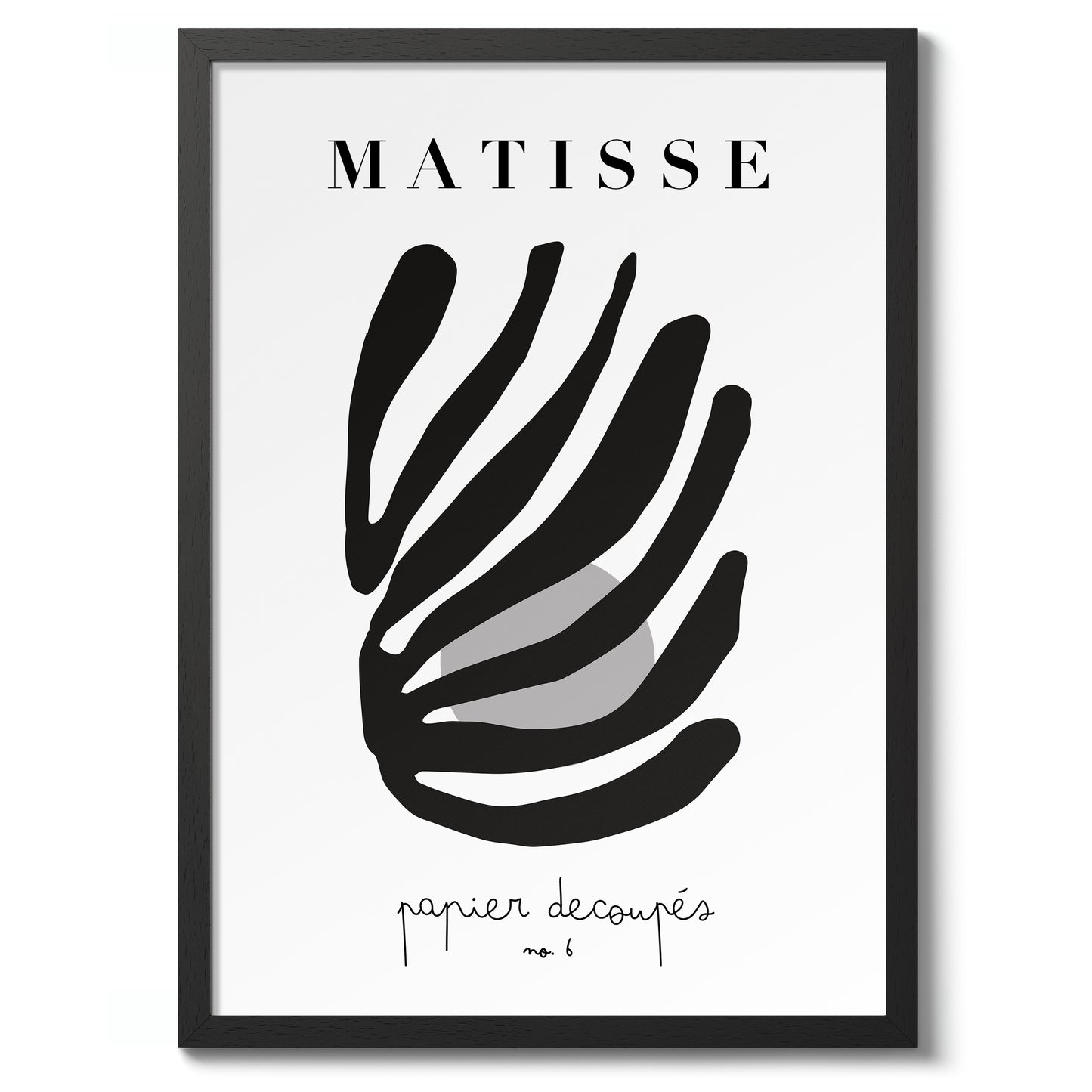 Découpages de Matisse n° 6 Noir et Blanc