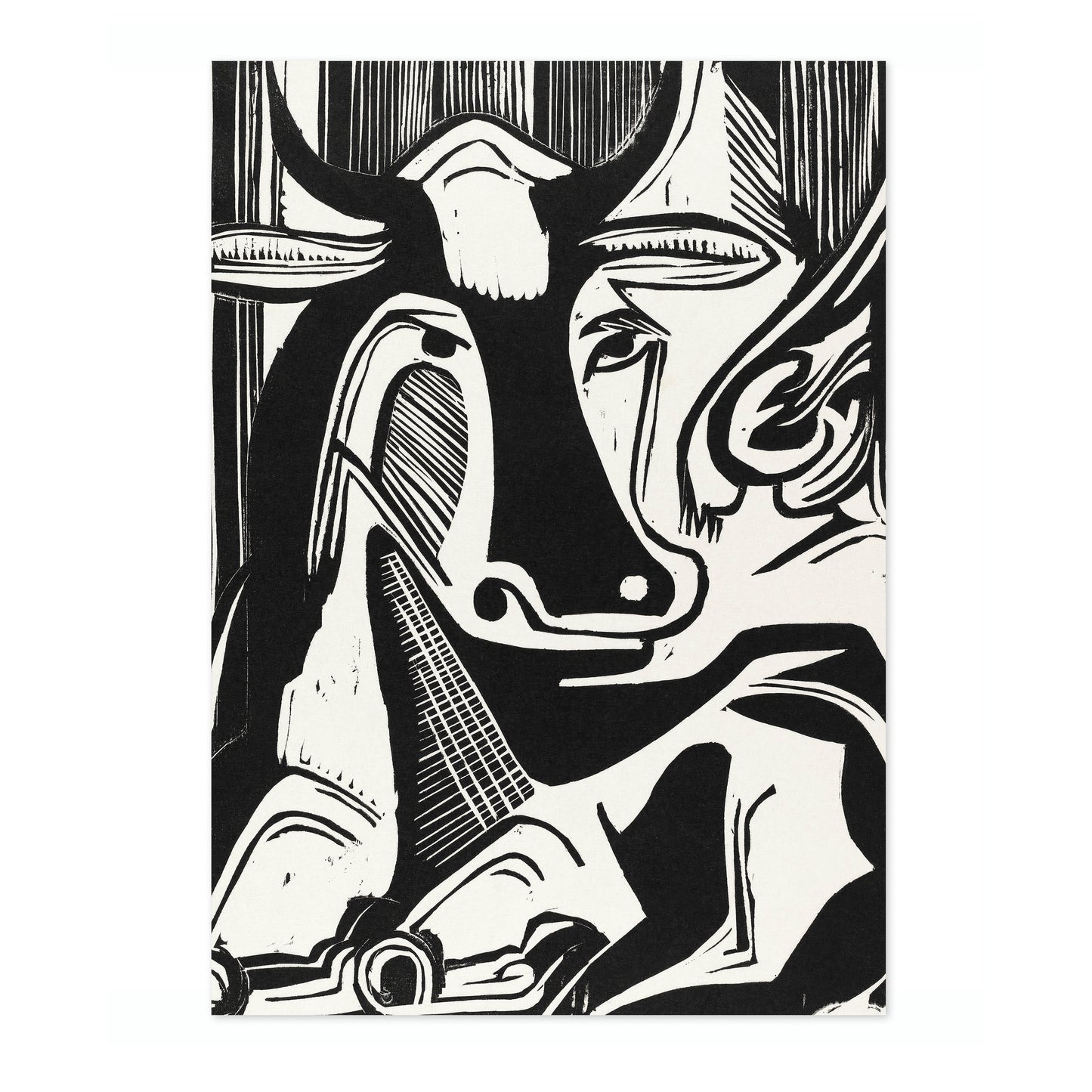 Large Cow Lying Down