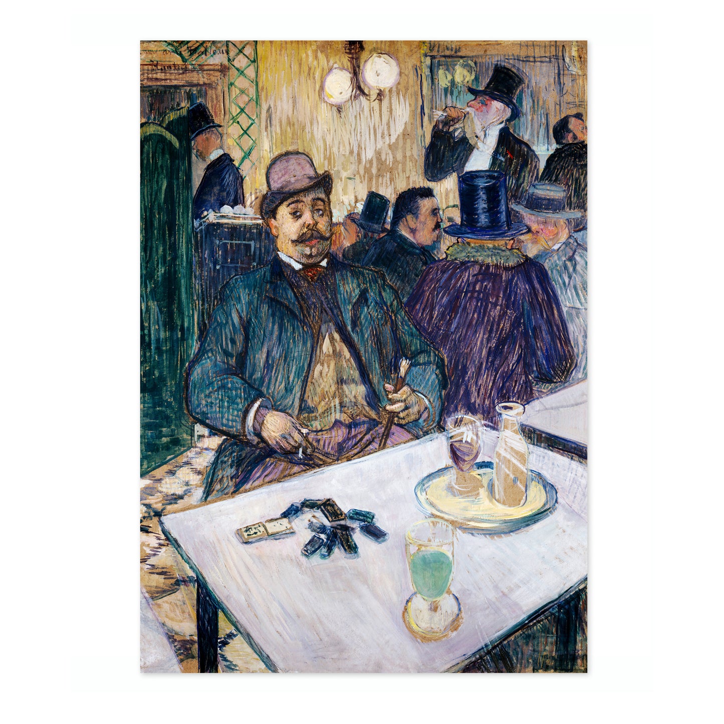 Monsieur Boileau at the Café - Henri de Toulouse-Lautrec