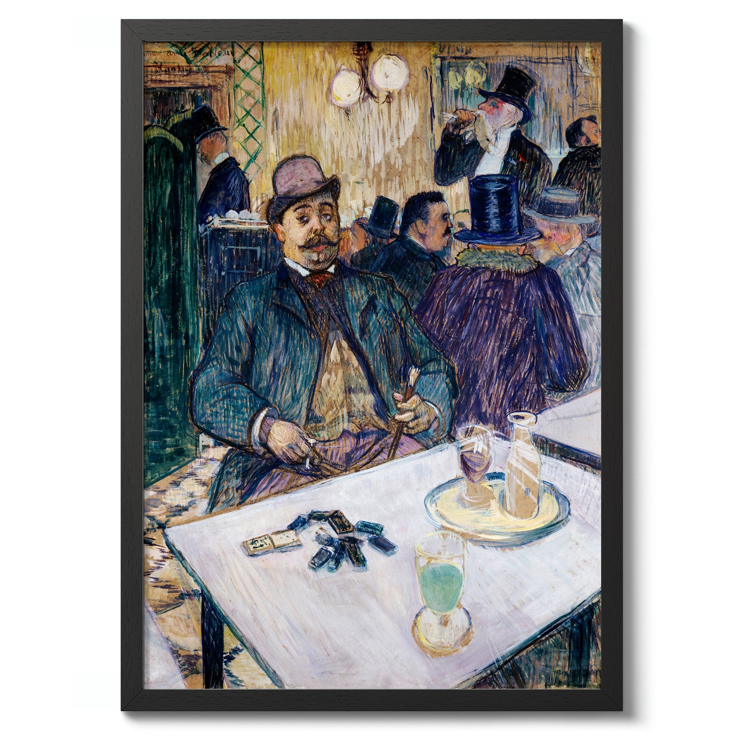 Monsieur Boileau at the Café - Henri de Toulouse-Lautrec