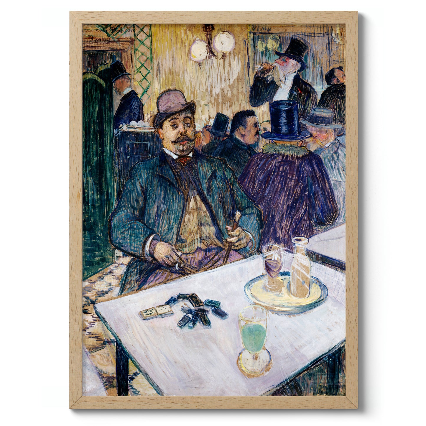 Monsieur Boileau at the Café - Henri de Toulouse-Lautrec