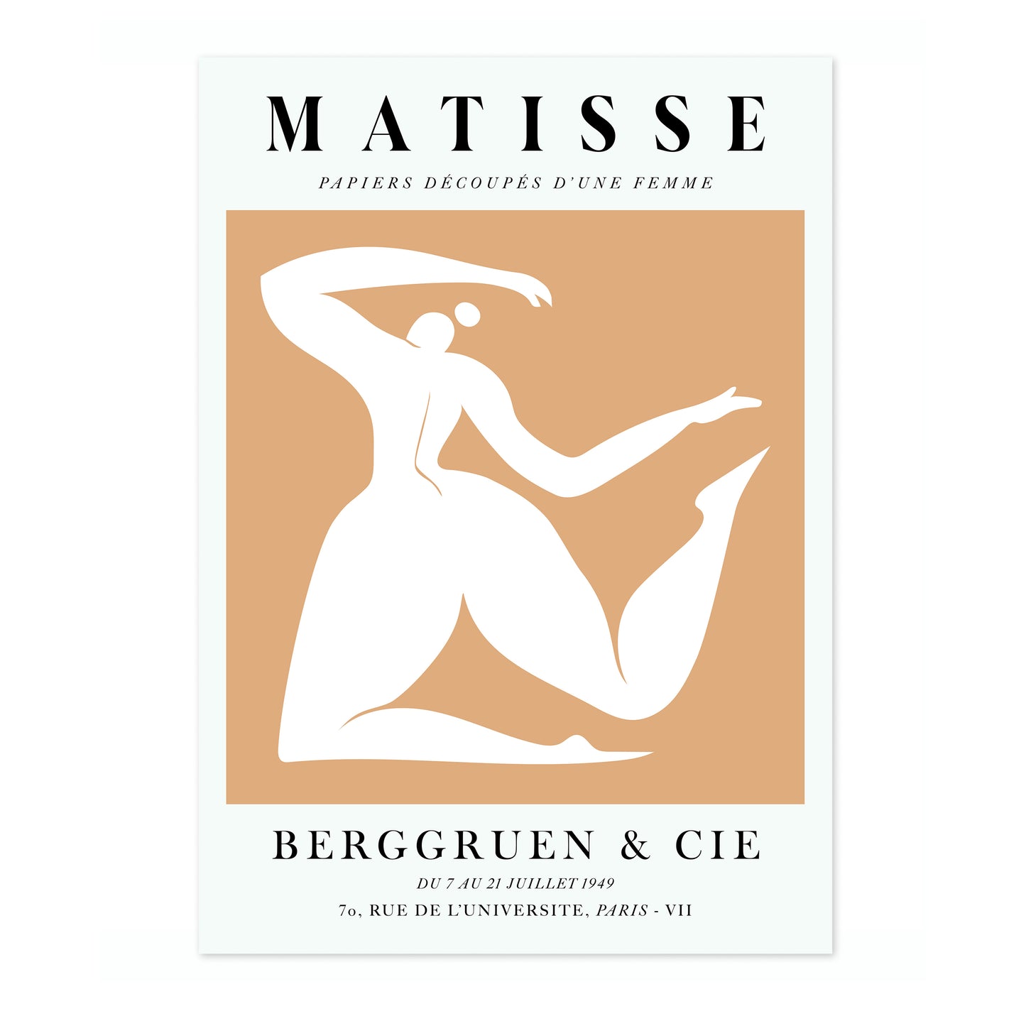 Eine orangefarbene Frau, akrobatisch