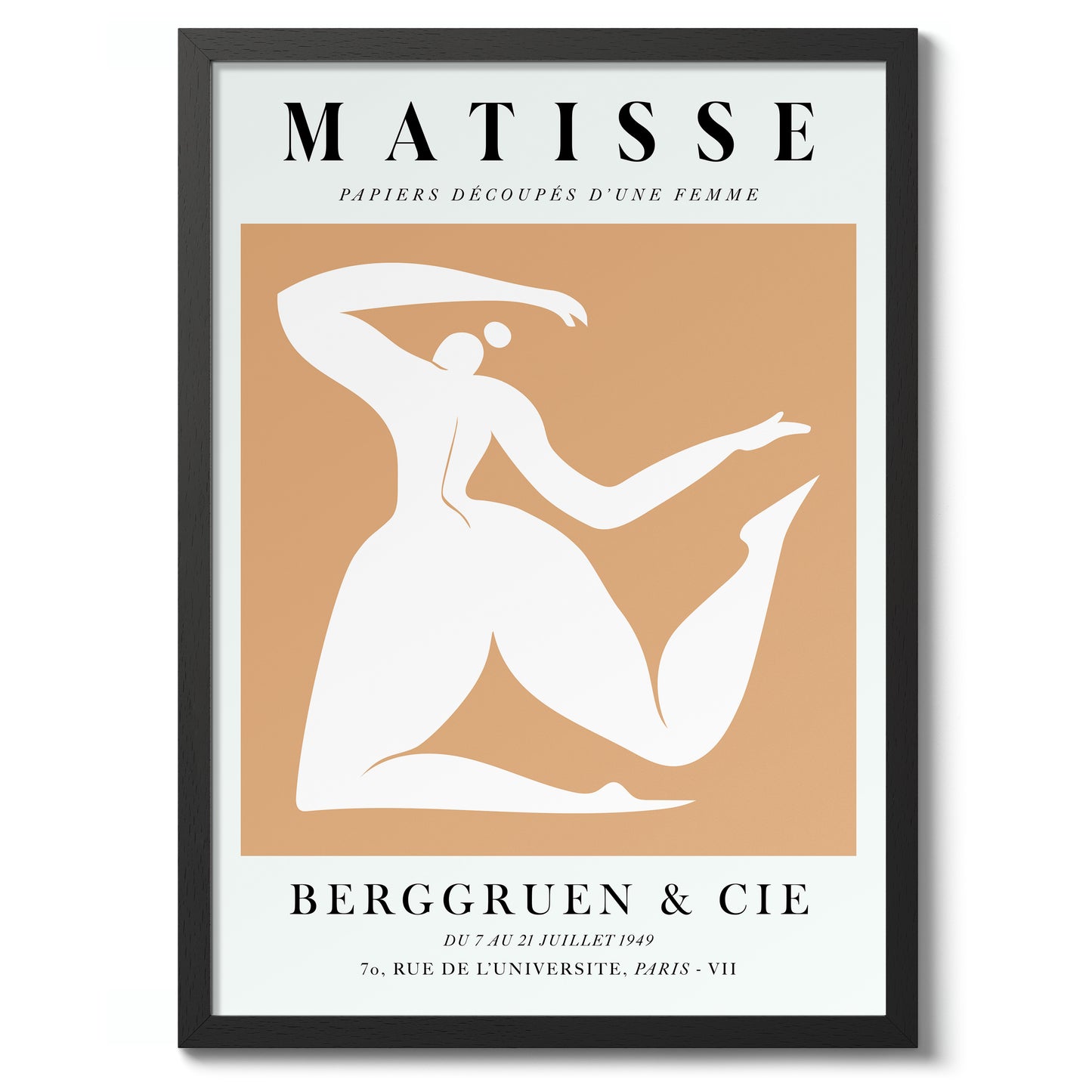 Eine orangefarbene Frau, akrobatisch