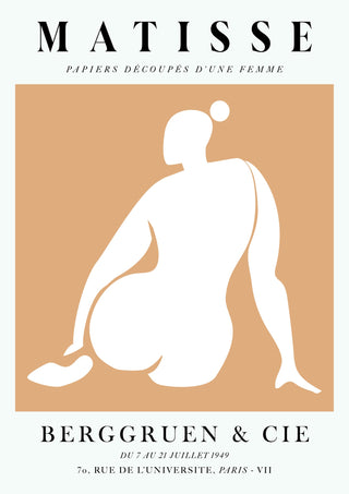 Une Femme Orange, Le Derrière print