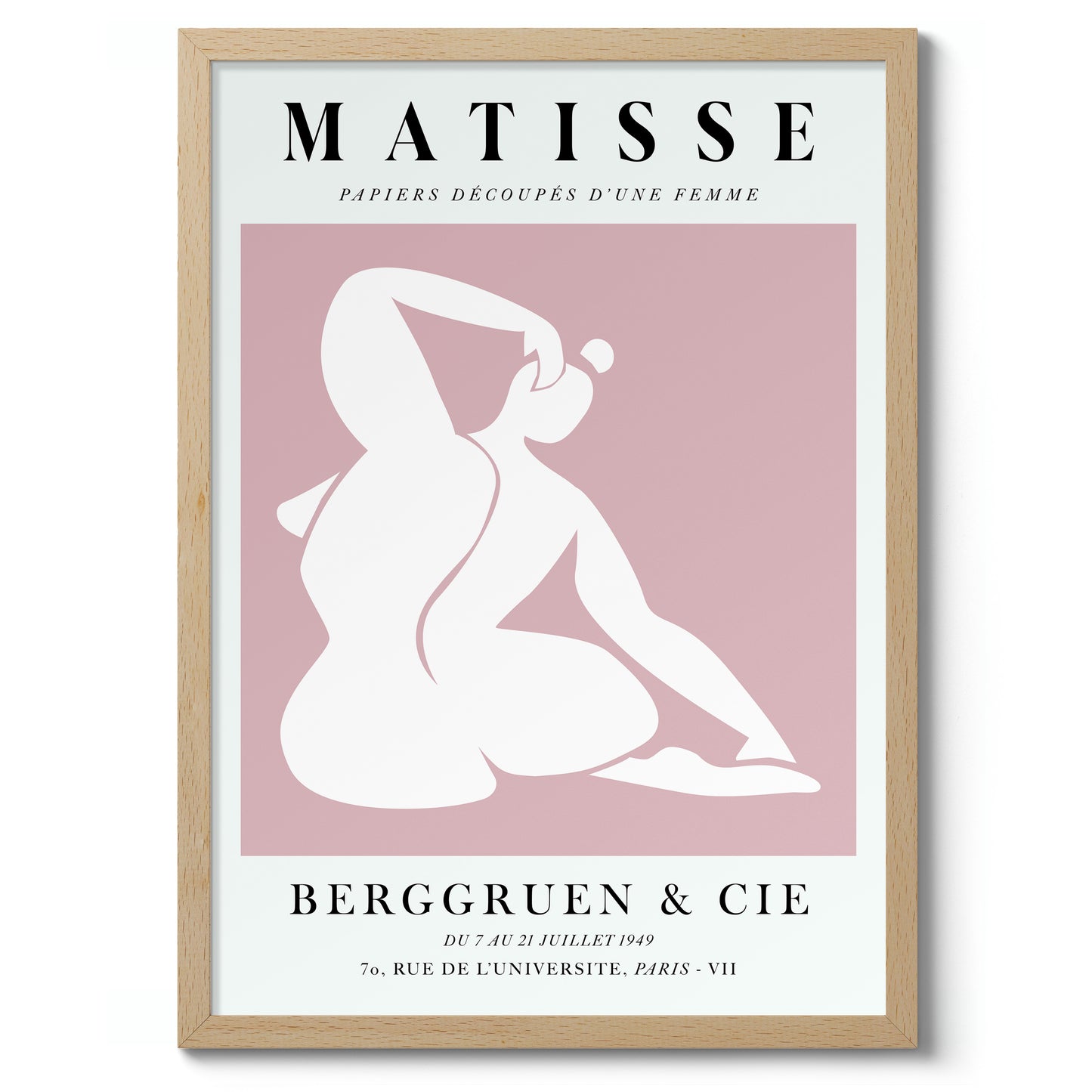 Een Roze Vrouw, Die Zich Uitstrekt