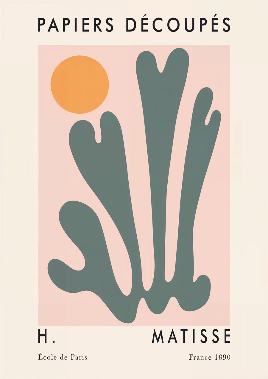 Papiers Découpés I - Print Only frame