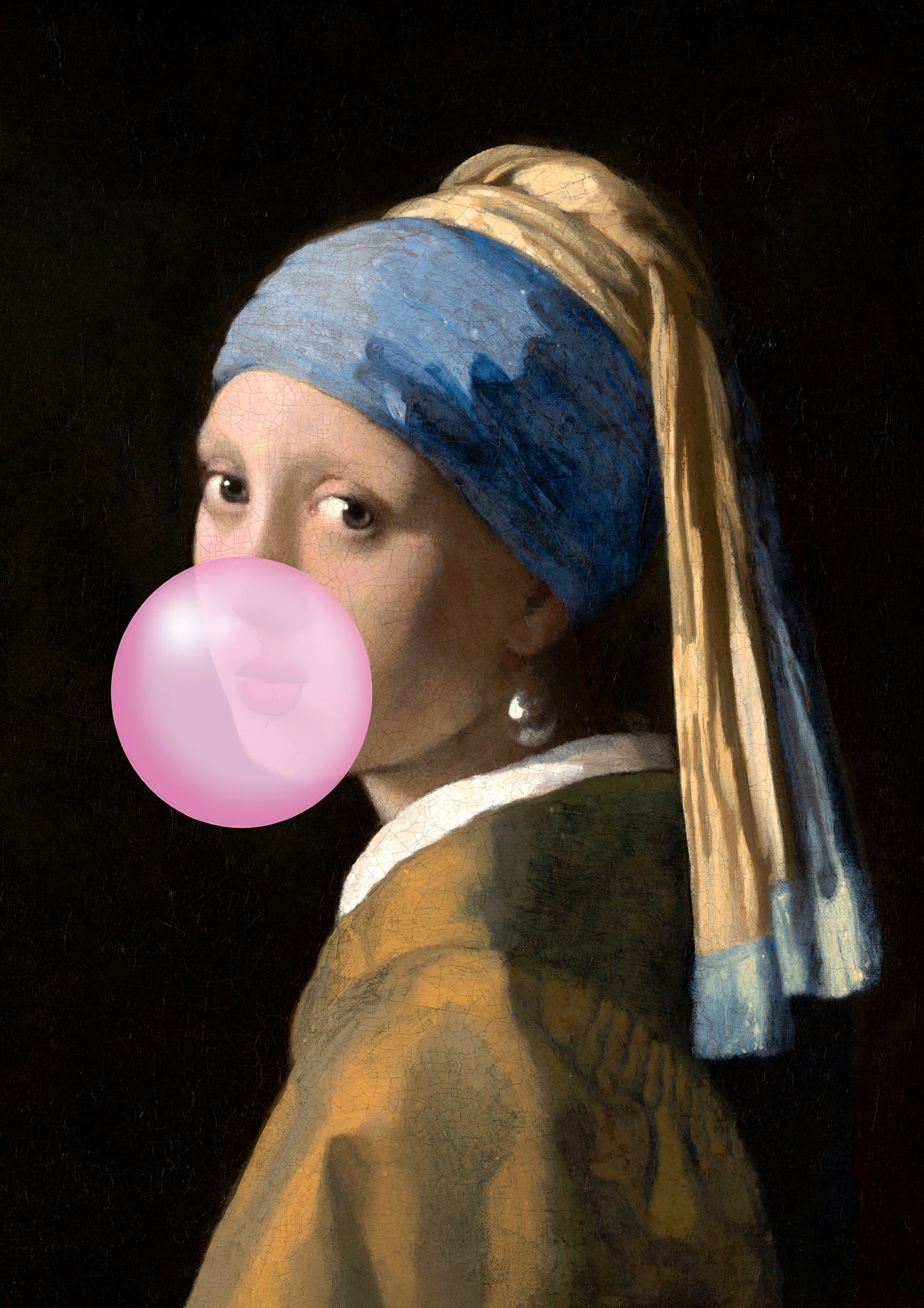 Bubblegum Parel Oorbel