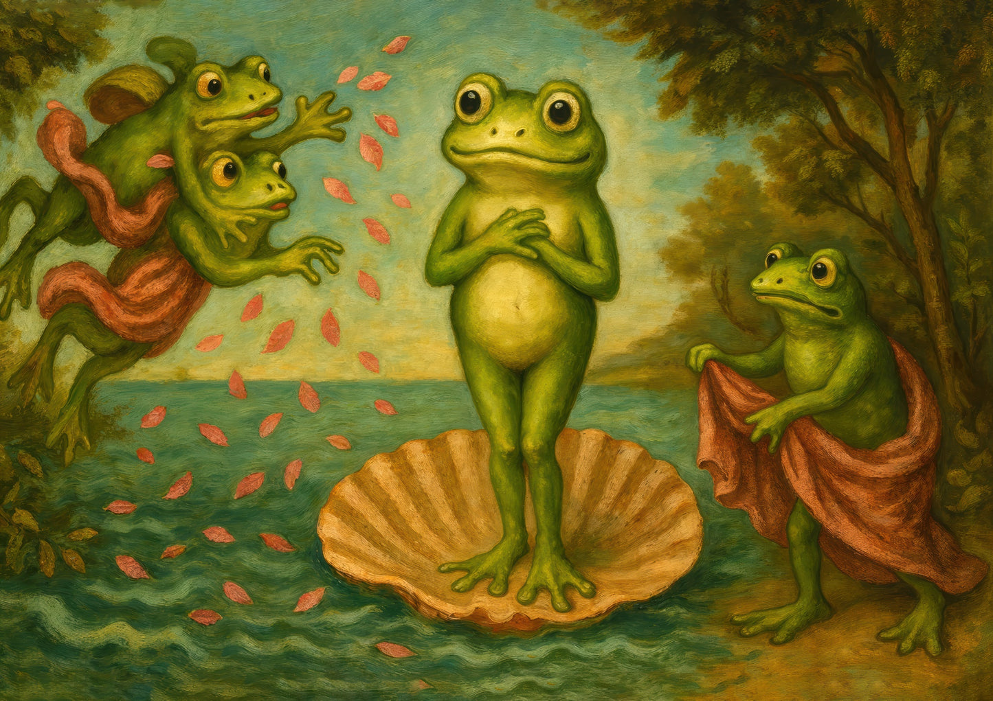 Frogicelli's Geboorte van Venus