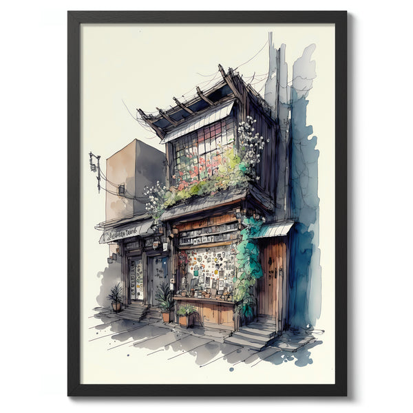 Ramen Shop Watercolour