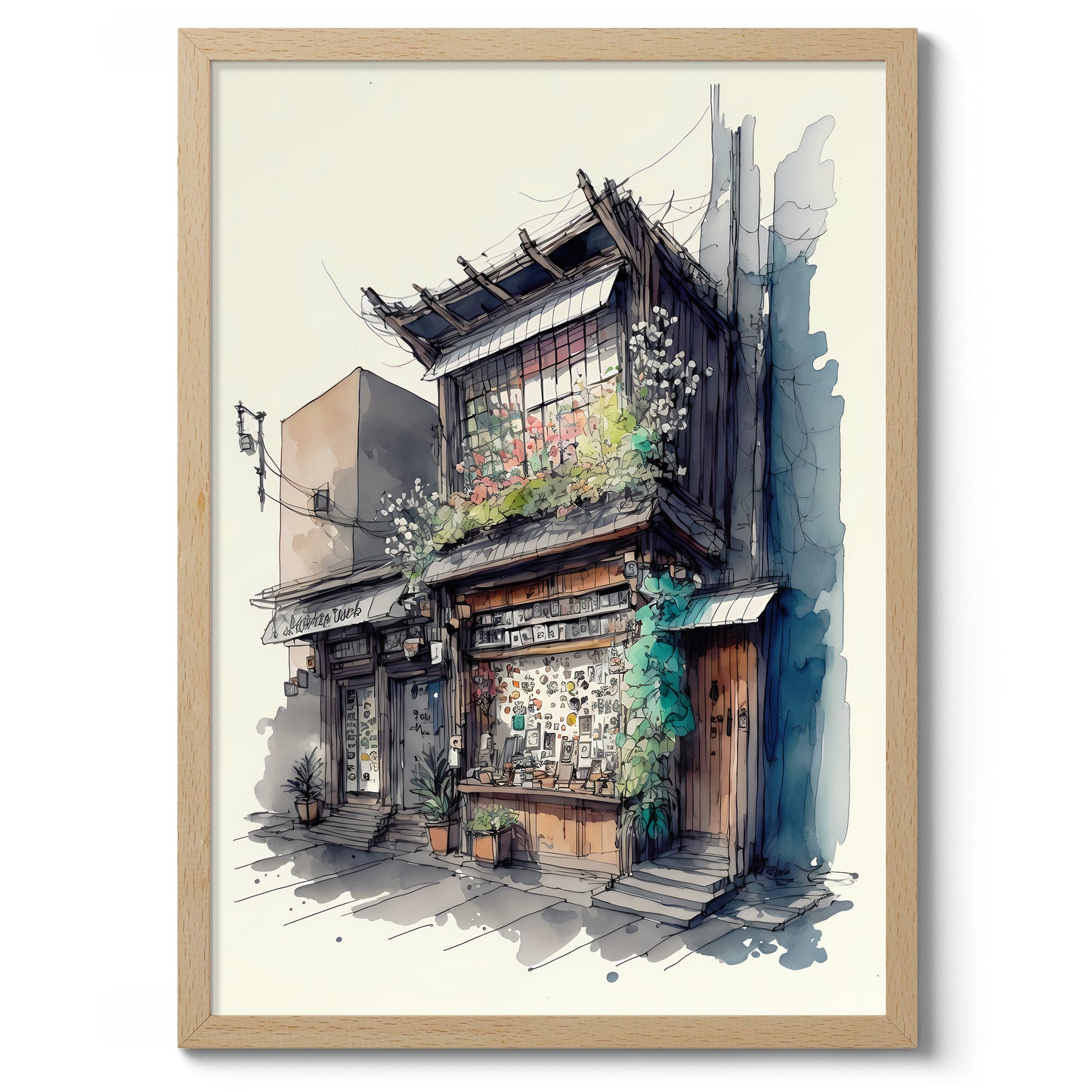 Ramen Shop Watercolour