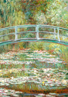 Bridge over a Pond of Water Lilies print