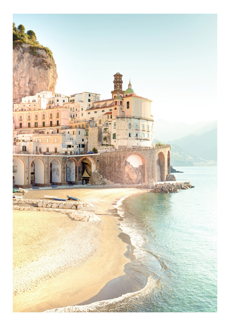 Amalfi stad, Italien - Print Only frame