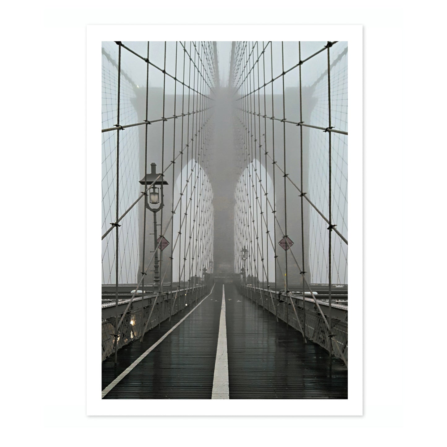 Misty Brooklyn Bridge, New York