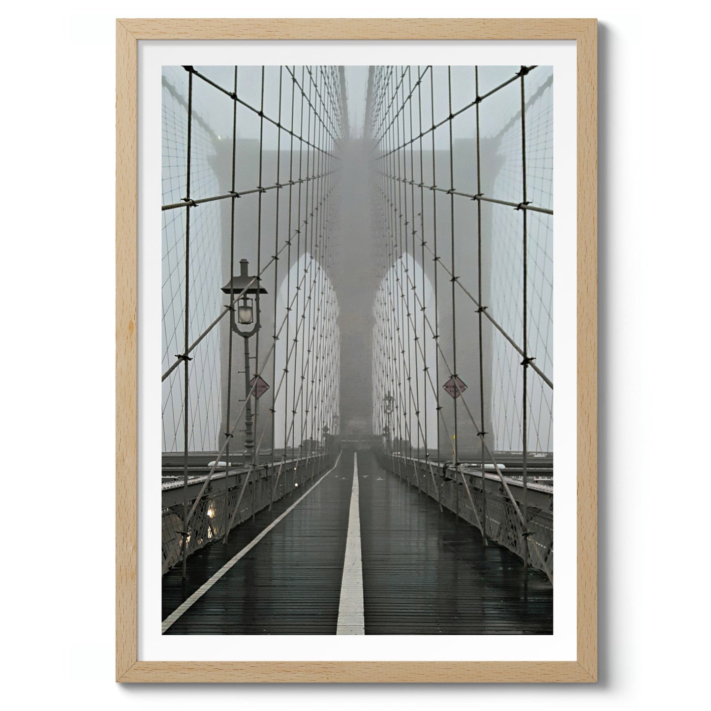 Misty Brooklyn Bridge, New York