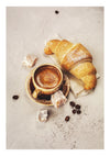 Kaffe & Croissant print