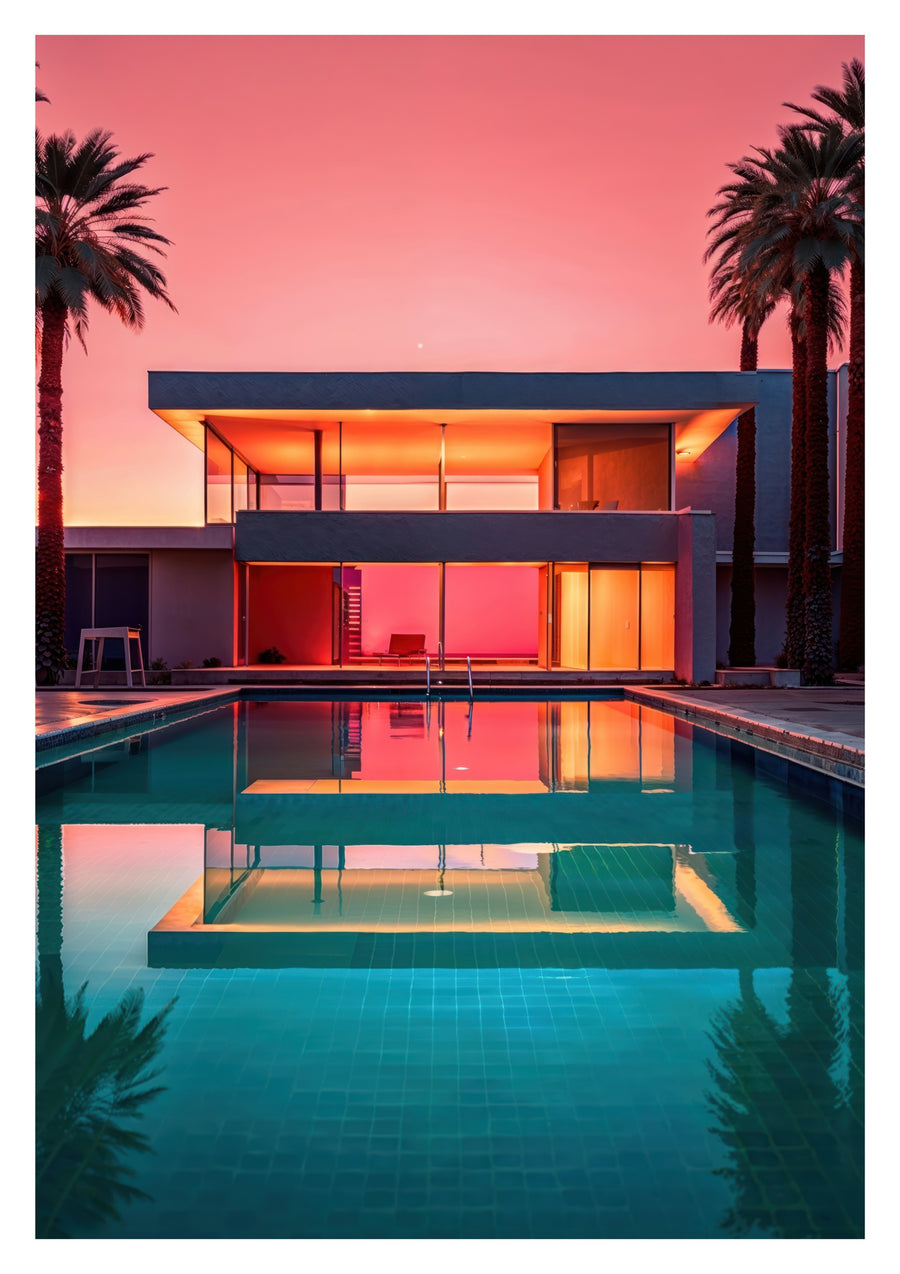 Une composition de Palm Springs I - Print Only frame