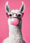 Bubblegum Llama print