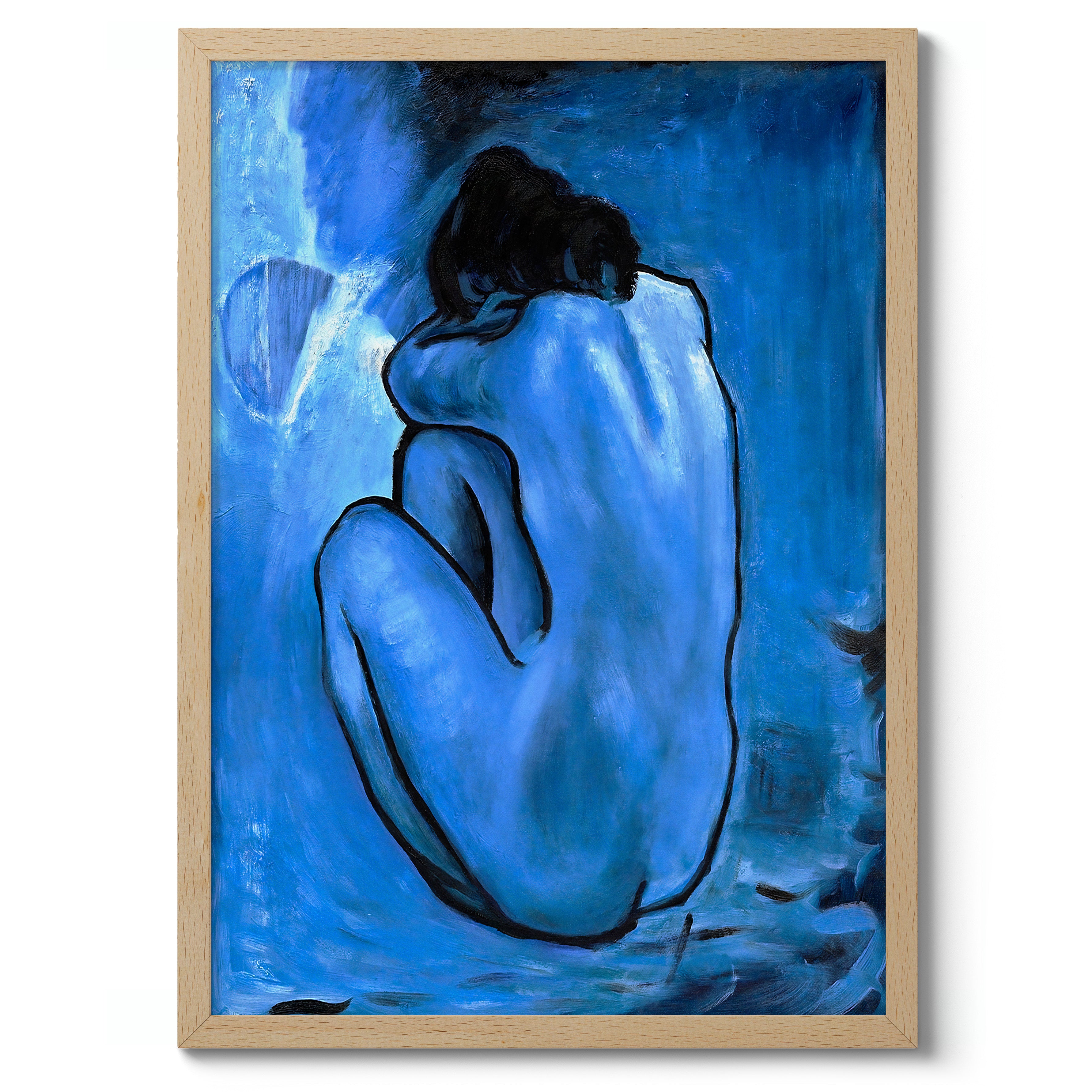 Vintage Original Artwork outlet Femme Nue II Blue Nude By Picasso Art Print Framed