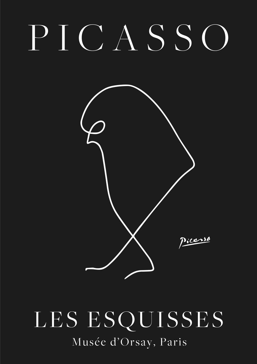 Oiseau Noir - Print Only frame