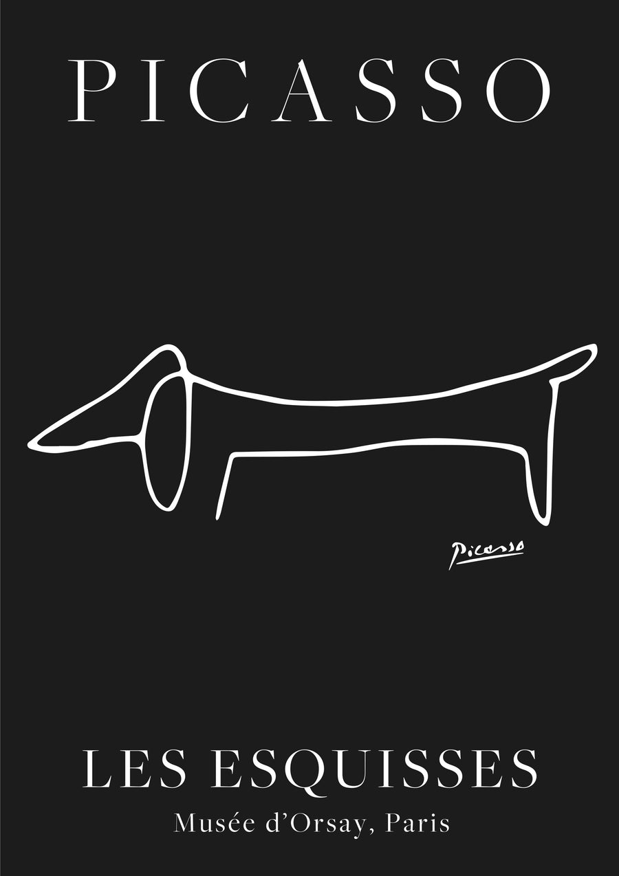 Black Dog - Print Only frame