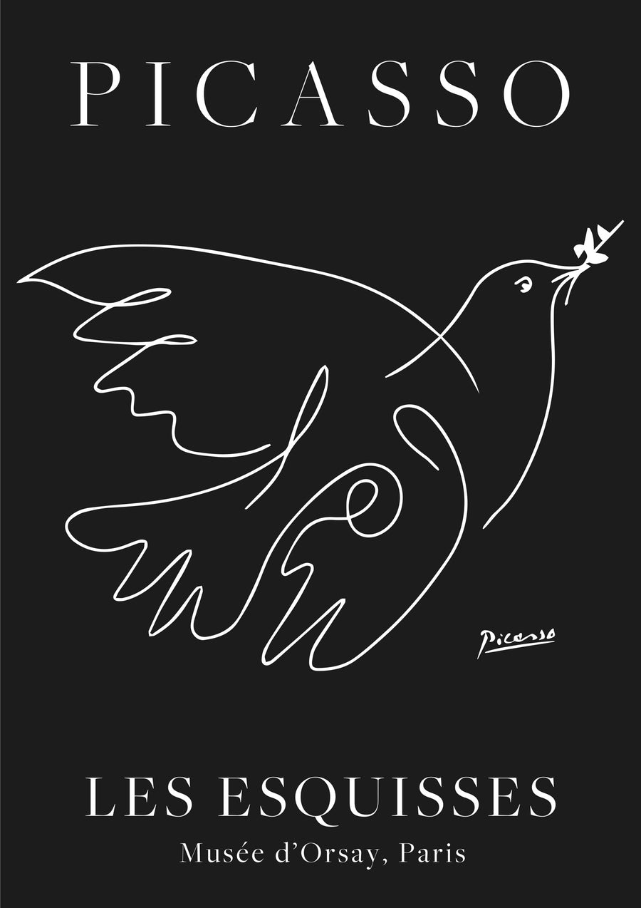 Black Dove - Print Only frame