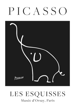 Black Elephant print