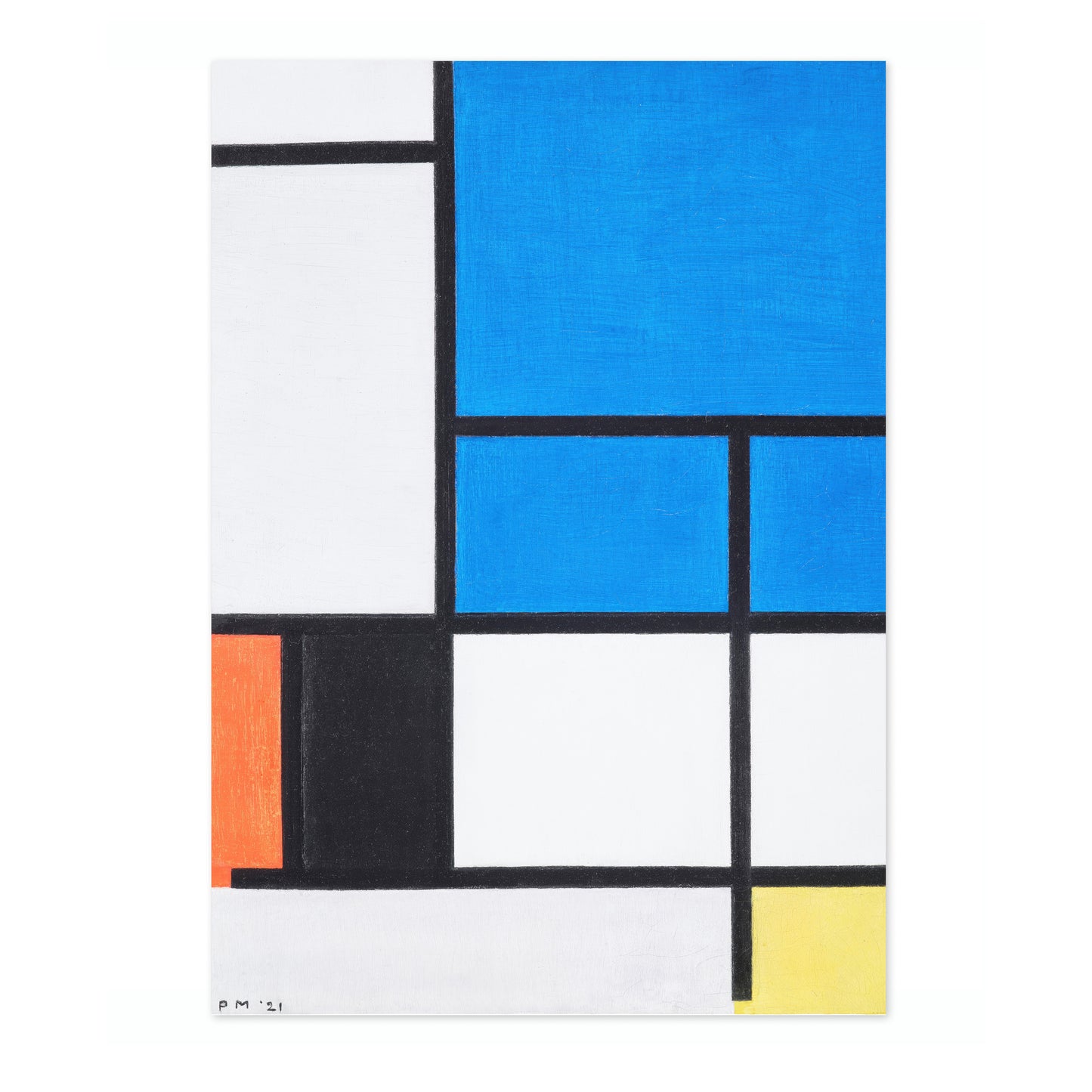 Composition with Large Blue Plane