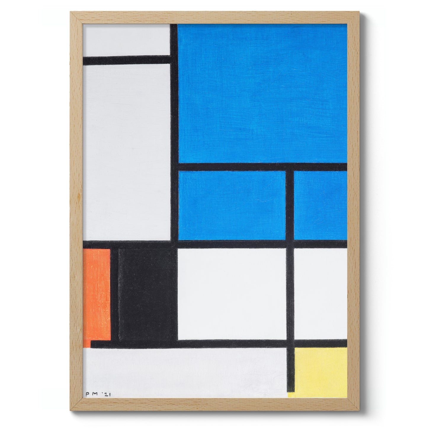 Composition with Large Blue Plane