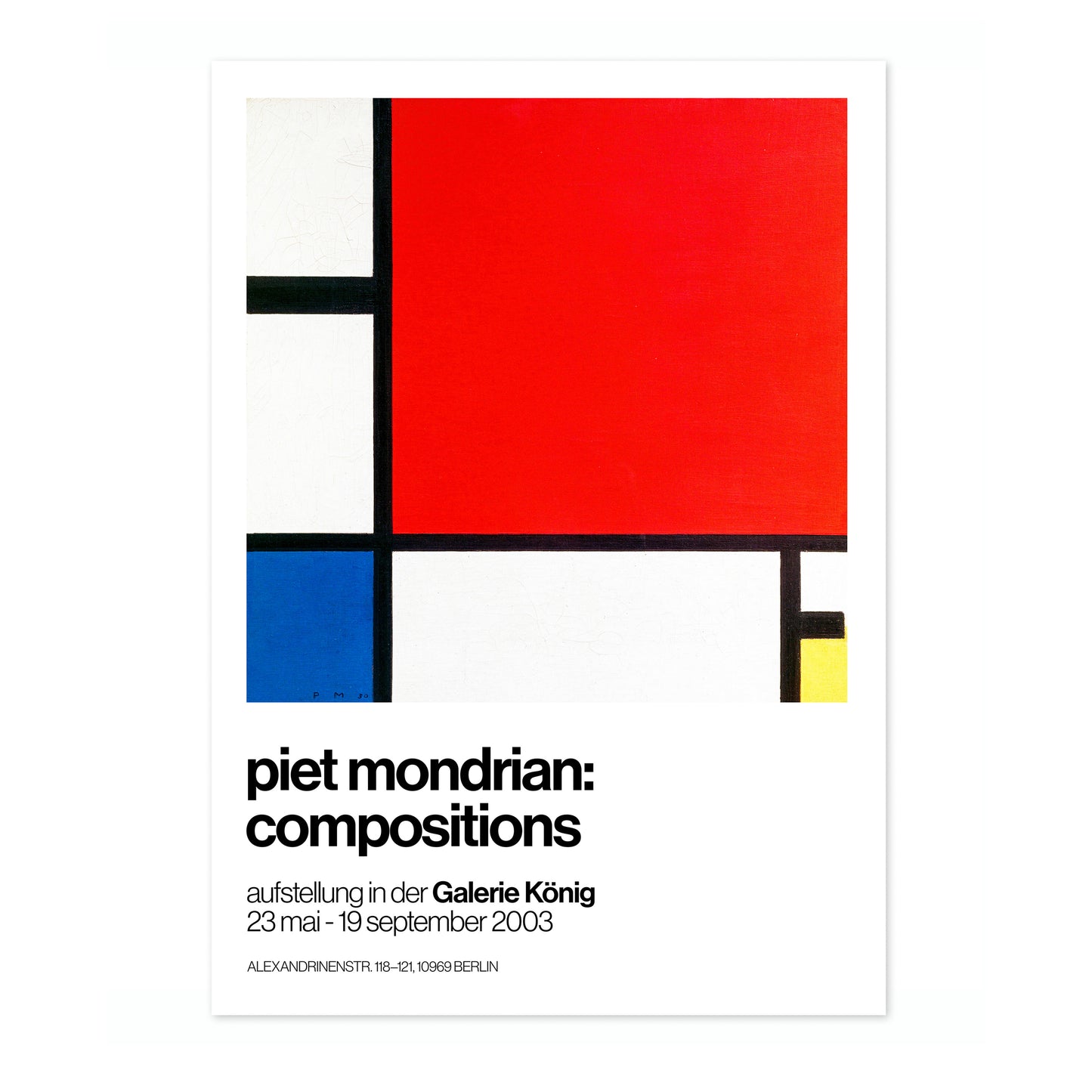 Komposition mit Rot, Blau und Gelb