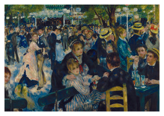Dance at Le Moulin de la Galette print